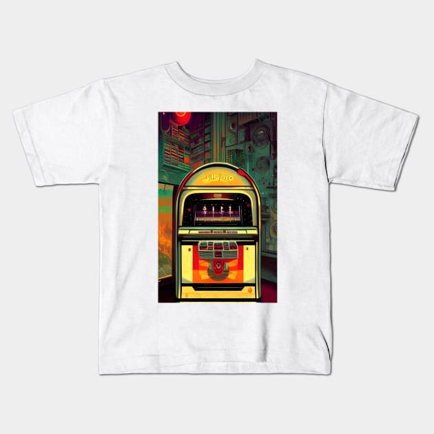 Jukebox 1 Kids T-Shirt by BryanWhipple